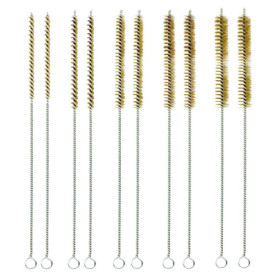 Kit de 10 Brosses en Laiton pour Nettoyage de Trous de Perçage