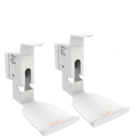 Supports Muraux Inclinables et Pivotants pour Haut-parleurs - My Wall HS15WL - Blanc