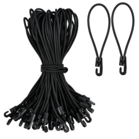 Lot de 15 tendeurs élastiques IZyufan avec crochets pour bâches et tentes