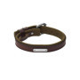 Bracelet en cuir marron Fossil Everett pour homme avec accents verts