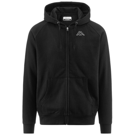 Veste à Capuche Kappa Jack Slim pour Homme - Noir/Blanc, Taille S