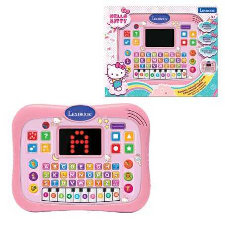 Tablette éducative Hello Kitty bilingue ABC avec écran LED - Rose