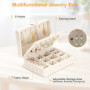 Boîte à Bijoux Voyage VINATO - Élégante et Pratique pour Colliers, Boucles d'Oreilles et Bagues
