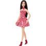 Barbie Poupée Fashionistas Robe Léopard Rose avec Accessoires