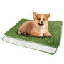 Toilettes pour Chien en Gazon Artificiel 40x60 cm - Tapis d'Entraînement Lavable et Imperméable