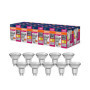 Lot de 10 Ampoules LED Osram PAR16 GU10 Blanc Chaud 2,6W