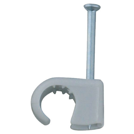 Cavaliers souples multifix Legrand pour câbles - 20 pièces - Diamètre 7 à 10 mm - Gris