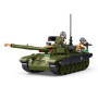 Tank de Combat Sluban avec Figurines - Set de Construction Militaire 326 Pièces