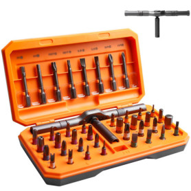 Kit de tournevis magnétiques 42 en 1 avec cliquet - Leikurvo