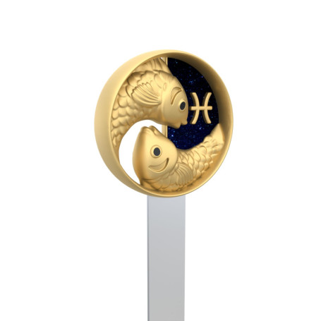 Marque-page Poisson en Acier Inoxydable - Signe Astrologique