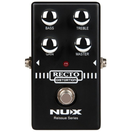 Pédale de Distorsion Nux Recto pour Guitare Électrique - Son Hard Rock et Metal