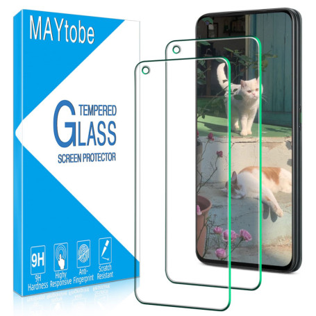 MAYtobe Verre Trempé 2 Pièces pour OPPO A53/A54 5G - Protection Écran Anti-Rayures