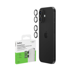 Protections d'Objectifs en Verre Trempé pour iPhone 16/16 Plus - Pack de 2