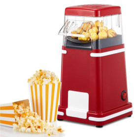 Machine à Popcorn VINATO 1200W - Sans Huile, Compacte et Facile à Nettoyer