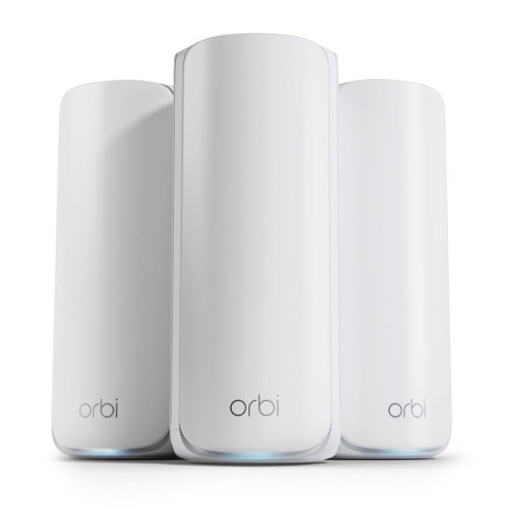 Système Mesh WiFi 7 NETGEAR Orbi RBE873 - Pack de 3, Couverture 600 m², 21 Gbps