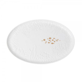 Assiette de Service en Porcelaine Motif Poissons - Collection Monde Sous-Marin