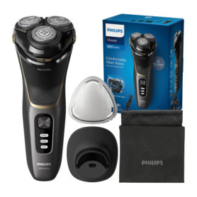 Philips Rasoir Électrique Series 3000 Wet & Dry avec Tondeuse et Housse de Voyage