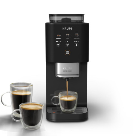 KRUPS Coffee Crush Extra - Machine à café à grains ultra compacte et facile à nettoyer