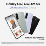 Samsung Galaxy A56 5G - Smartphone Android 128 Go Rose avec Chargeur Rapide 25W
