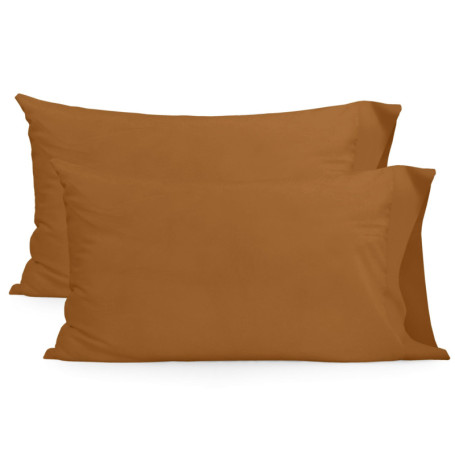 Taies d'oreiller Terracota 50x75 cm - Lot de 2