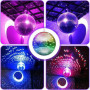Boule Disco à Facettes avec Télécommande - Effets Lumineux pour Fêtes