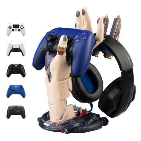 Support de Casque et Manette Gamer Cyberpunk - Accessoire de Jeu Futuriste