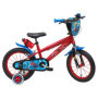 Vélo Enfant Garçon 14'' Spiderman avec Freins et Accessoires