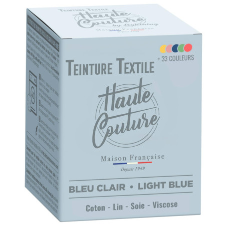 Teinture Textile Bleu Clair Haute Couture - 350g Prêt à l'Emploi
