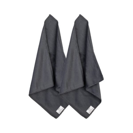 Lot de 2 Chiffons de Nettoyage Réutilisables pour Tableau Blanc - Gris