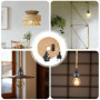 Suspension Vintage E27 avec Câble de 4,5 m - Douilles pour Maison et Loft
