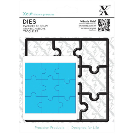 Lot de 9 filières de découpe en acier bleu - Xcut