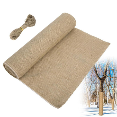 Protection Hivernale en Jute pour Plantes - 6m x 30cm