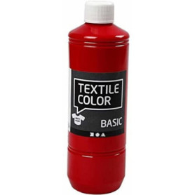 Teinture Textile Rouge Creativ 500 ml - Peinture Lavable