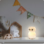 Veilleuse Hibou en Silicone Rechargeable pour Enfants - Lumière Douce et Colorée