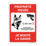 Panneau de Signalisation Propriété Privée - Chien en Garde - 150x210 mm