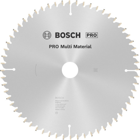 Lame de Scie Circulaire PRO Multi Matériaux Bosch pour Scies à Onglets