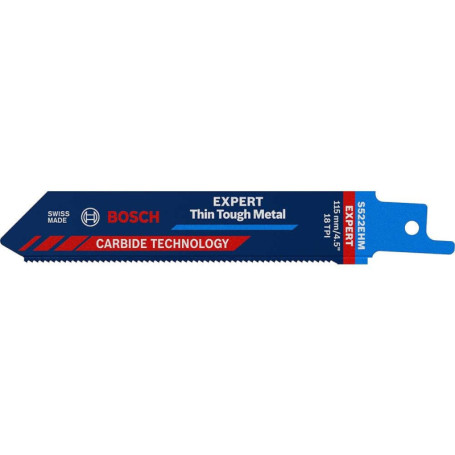 Lame de Scie Sabre Bosch Expert Thin Tough Metal S 522 EHM - 115 mm