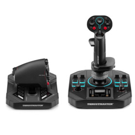 Thrustmaster Sol-R 4 HOTAS - Système de Vol Complet pour PC avec Joystick et Manette des Gaz