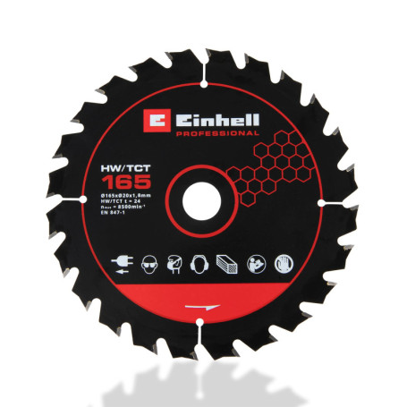 Lame de Scie Circulaire Einhell 165 mm - Coupe Précise et Efficace