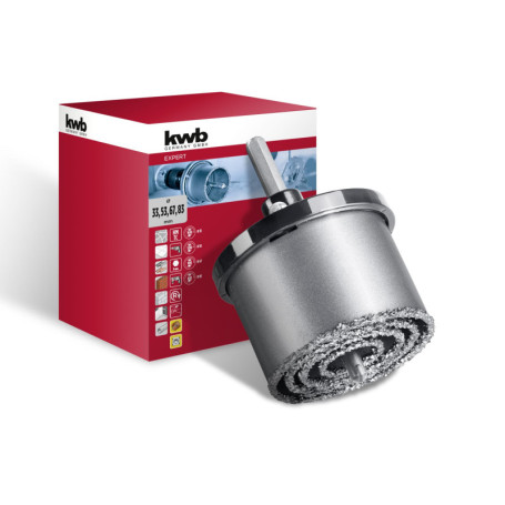 Set de 6 scies cloches KWB avec forets en carbure de tungstène