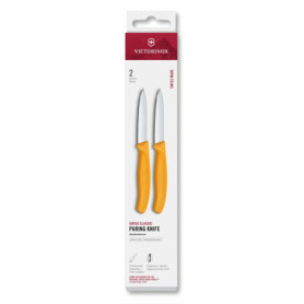 Set de Couteaux à Éplucher Victorinox Swiss Classic - 2 Pièces Jaunes