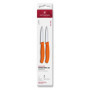 Couteau à Légumes Victorinox Swiss Classic - Tranchant et Pratique, Couleur Orange