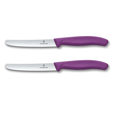 Set de Couteaux à Petit Déjeuner Victorinox - 2 Pièces Violet