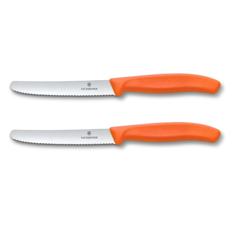 Set de Couteaux à Petit Déjeuner Victorinox - 2 Pièces Orange