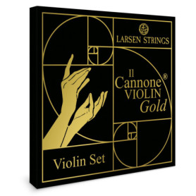 Jeu de 4 cordes Larsen Il Cannone Gold pour Violon 4/4