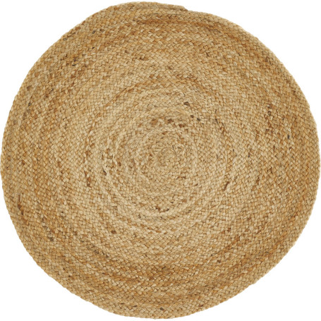 Tapis Rond Mamda en Jute Naturel - Élégance Bohème pour Votre Intérieur