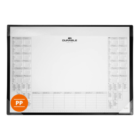 Sous-main de bureau Durable avec calendrier XXL - 65 x 48 cm - Antidérapant