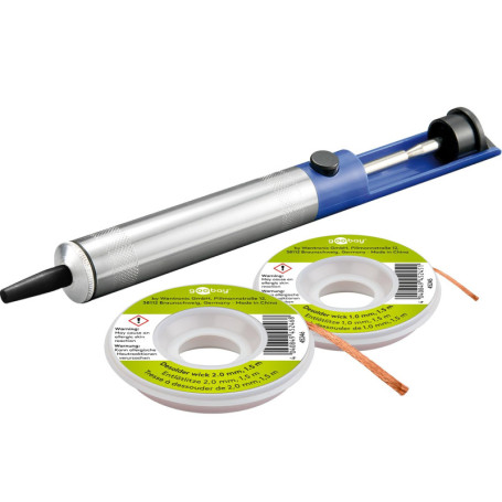 Pompe à Dessouder Wentronic goobay 74090 avec Pointe Téflon et Tresses