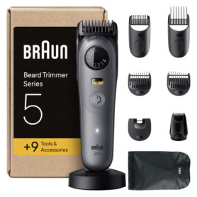 Tondeuse à Barbe Braun Series 5 avec 9 Outils - Précision et Autonomie