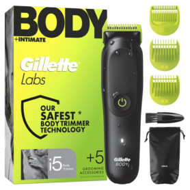 Tondeuse Gillette Labs i5 pour Corps et Zones Sensibles - Étanche et Précise